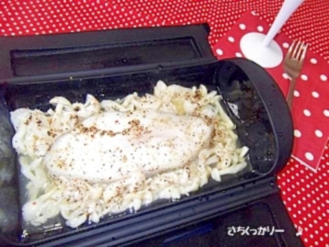 日本一簡単なレシピ★白身魚＆きのこのカラフルペパー